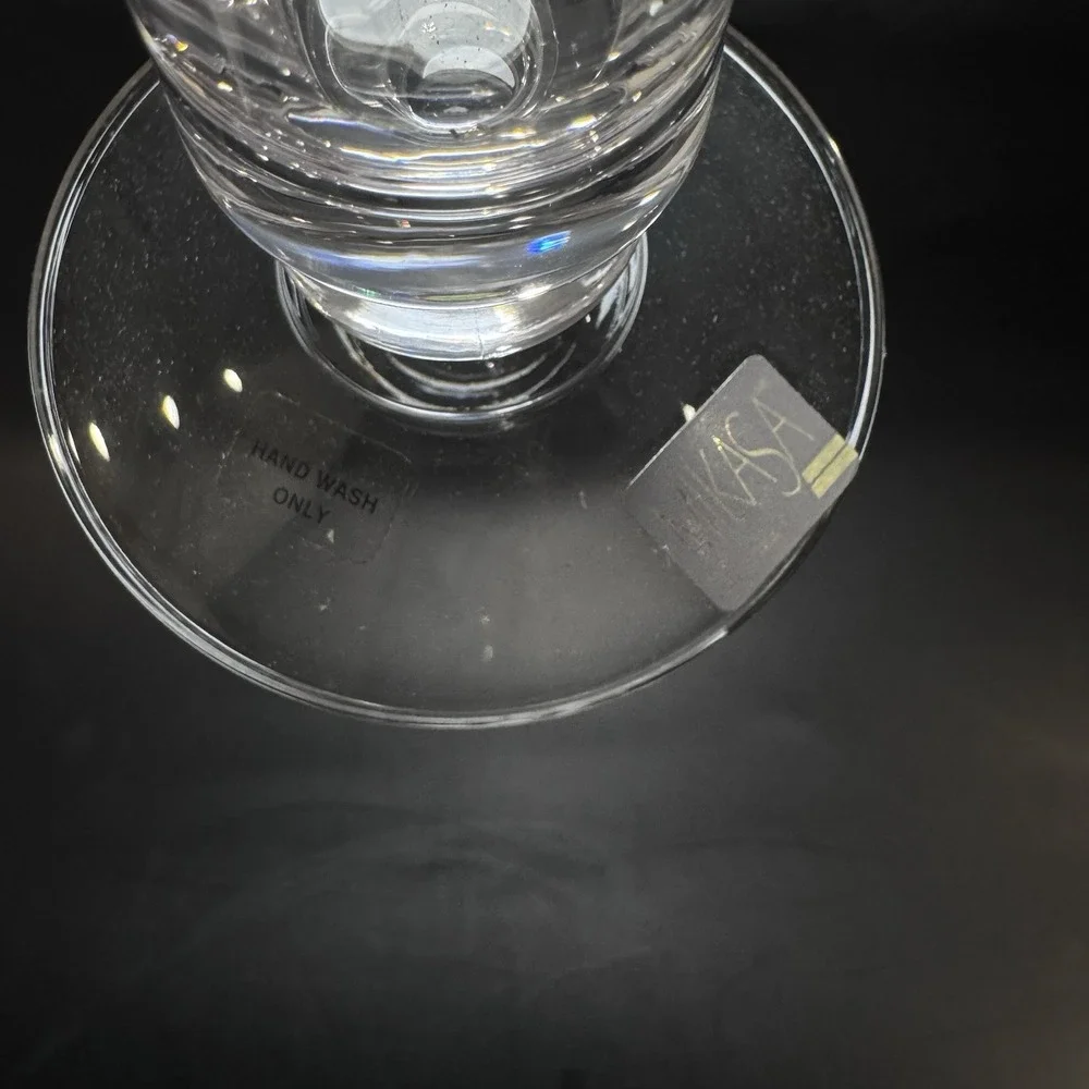Vintage Mikasa Austria Jamestown Gold Rim Crystal Flower Bud Vase w‎ Box T2703